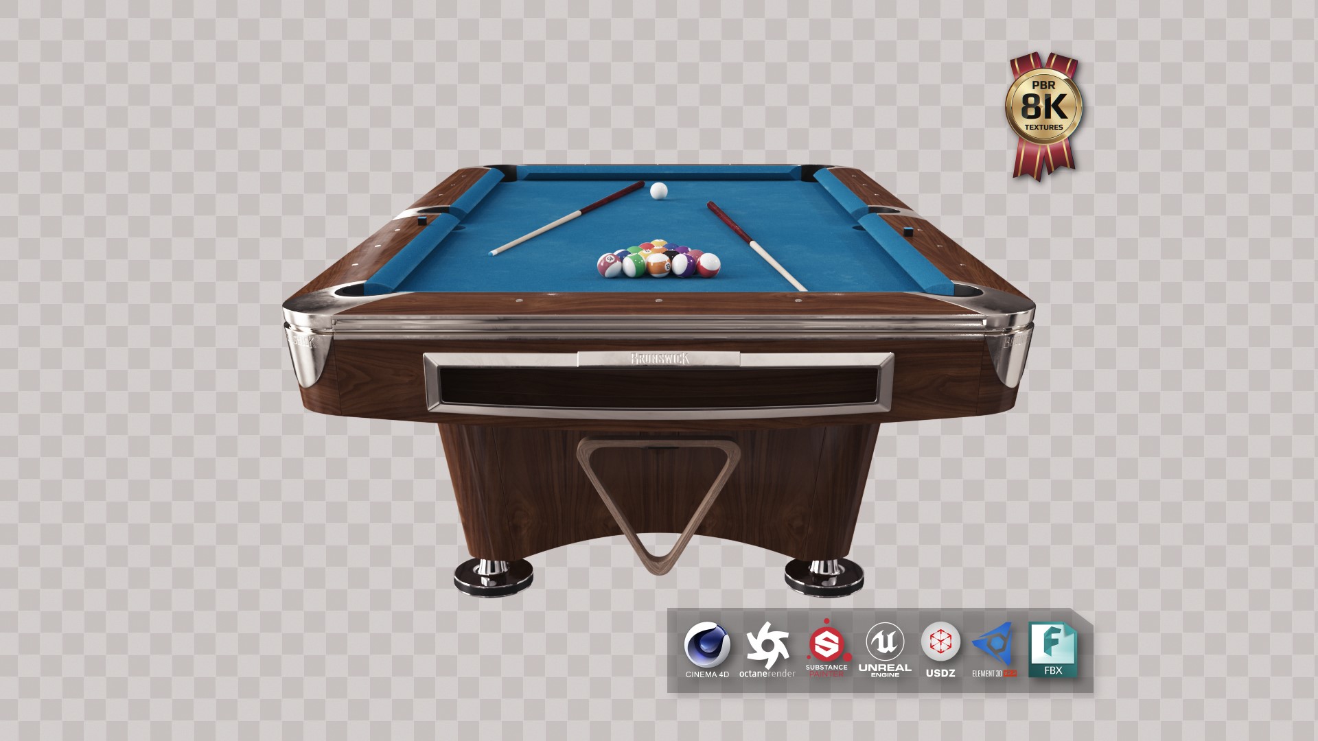 Brunswick Gold Crown Billiard Table | Fab