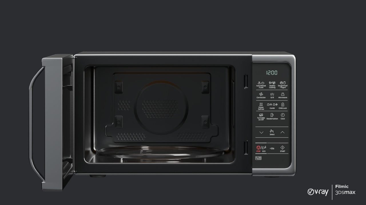 Media 1 for listing Microwave Modern Metal