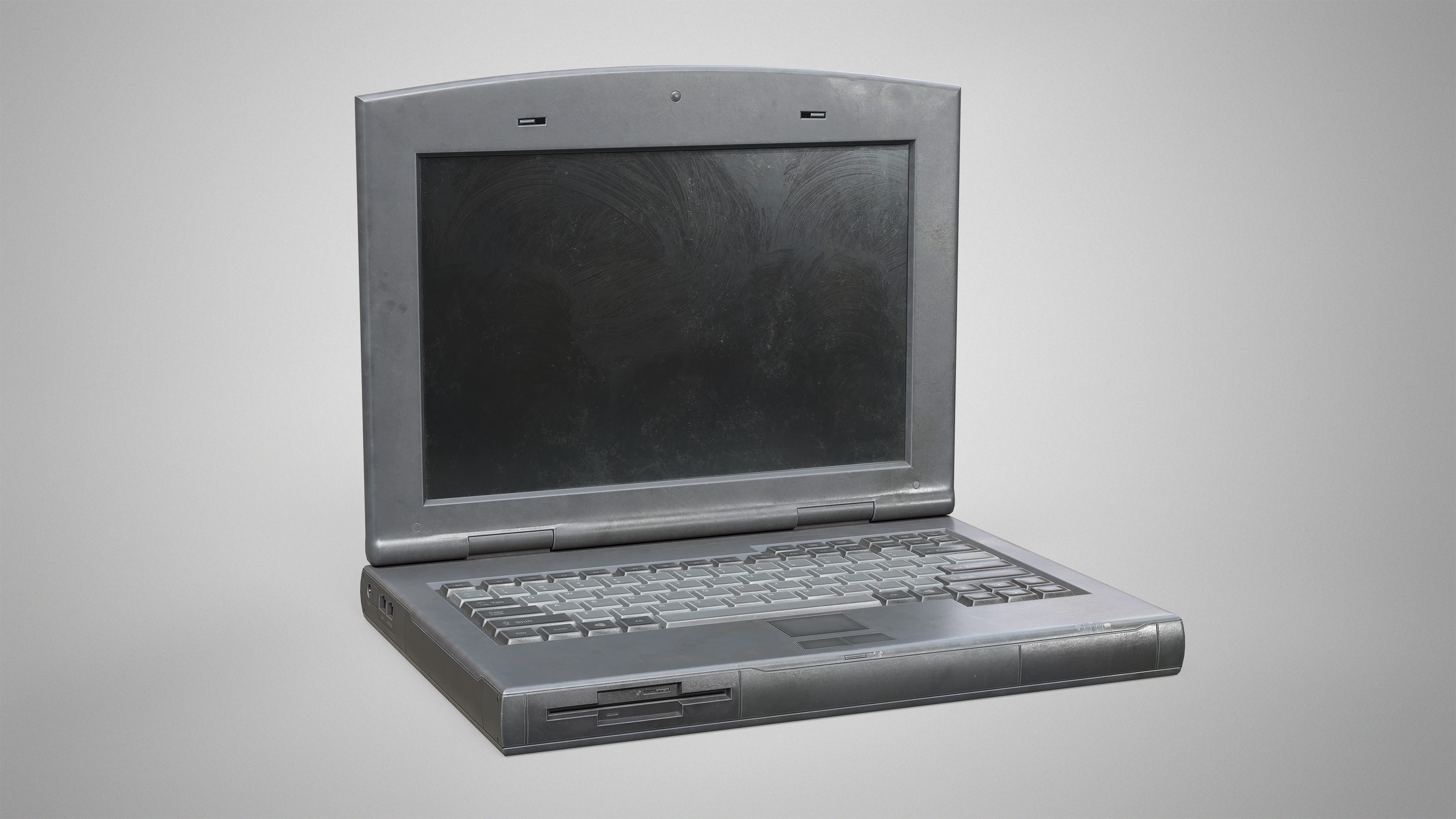 Media 1 for listing Old Laptop - Retro Office Notebook Computer AAA Game Ready Low-poly 3D model