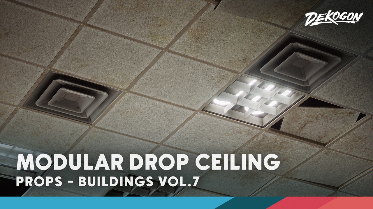 Media 1 for listing Buildings VOL.7 - Modular Drop Ceiling (Low Poly)