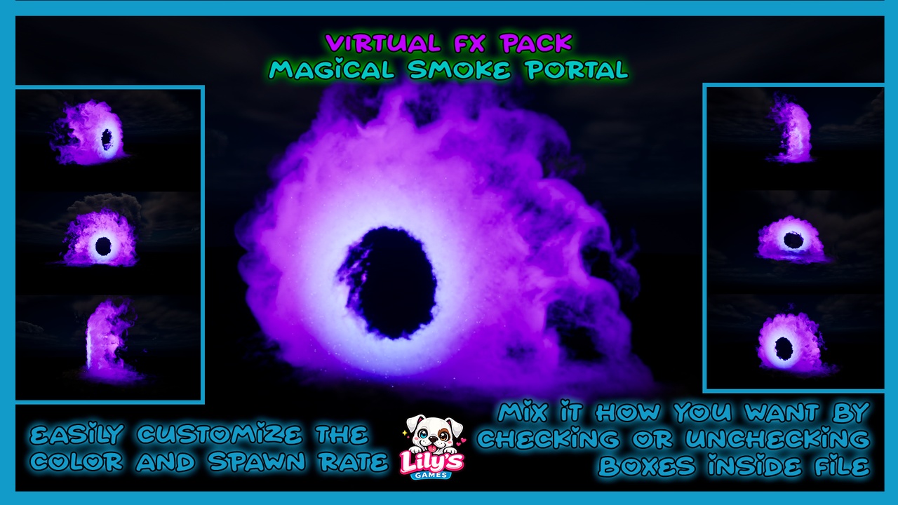 Media 1 for listing VIRTUAL FX PACK | Magical Smoke Vortex Portal