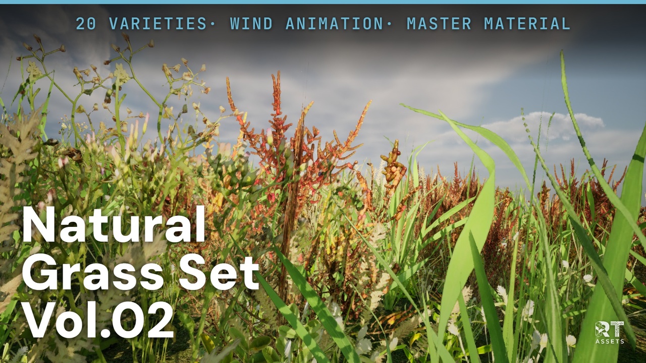 الوسائط 1 للقائمة Natural Grass Set Vol.02