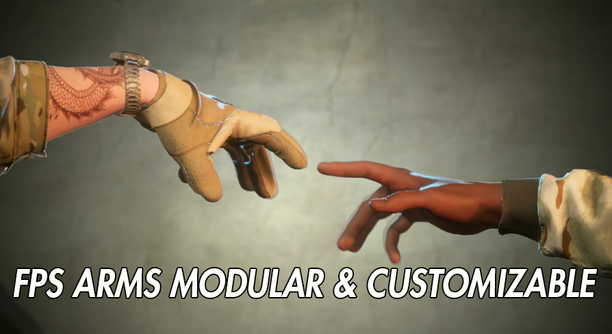 FPS Arms Pack Modular & Customizable | Fab
