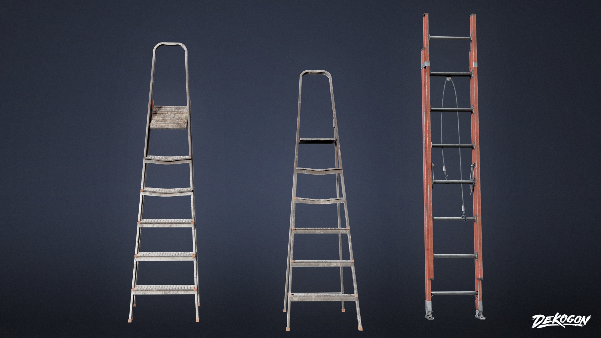Suburbs - Metal Ladder - PBR Game Ready | Fab