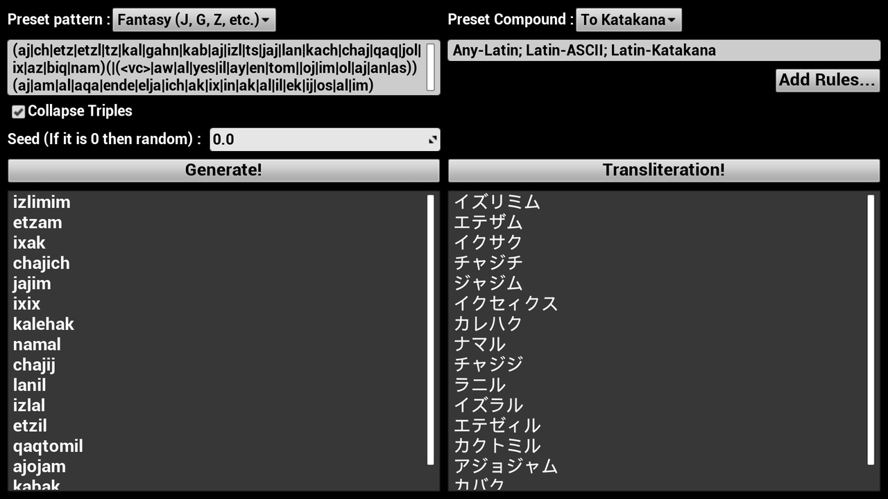 Media 1 for listing MUTK Name Generator