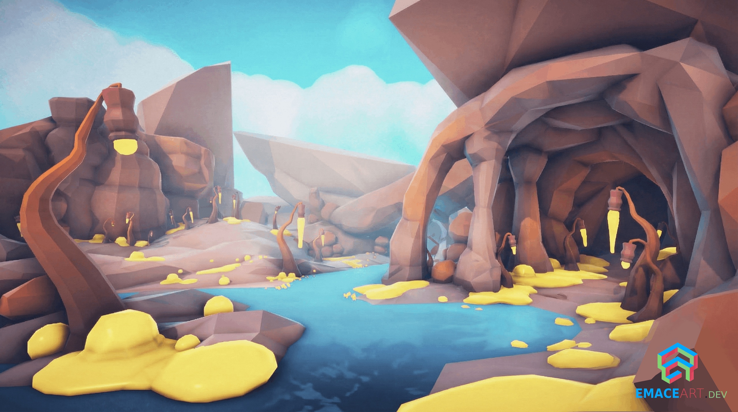 Media 1 for listing Free Low Poly – Lava Plants