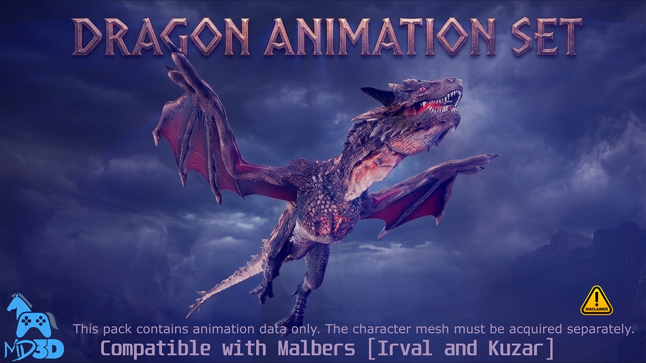 Media 1 for listing Dragon Animation Set