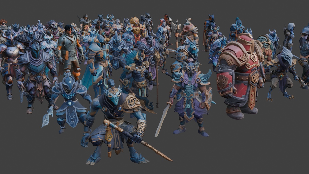 Media 1 for listing Stylized Knights Bundle (109 Characters)🛡️⚔️