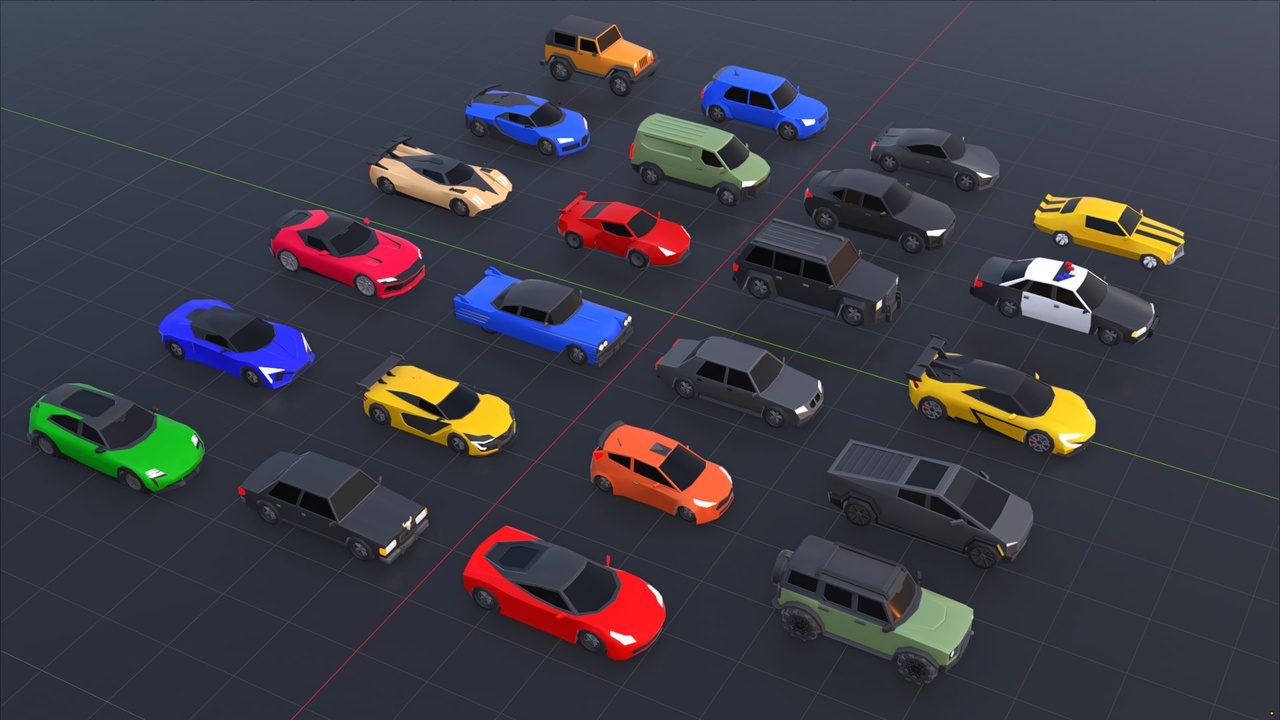 Media 1 for listing Low Poly Cars