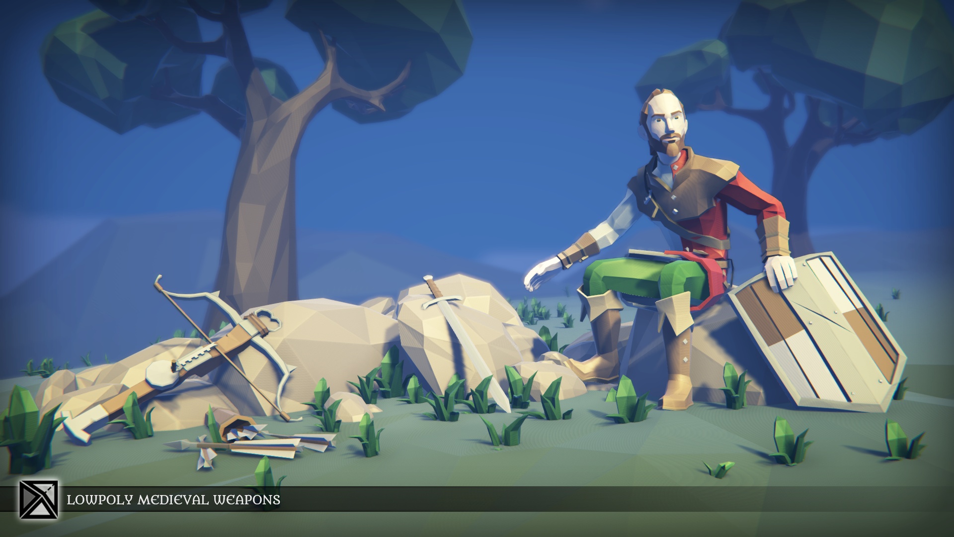 商品 Lowpoly Weapons - Medieval Fantasy Series 的媒体 1