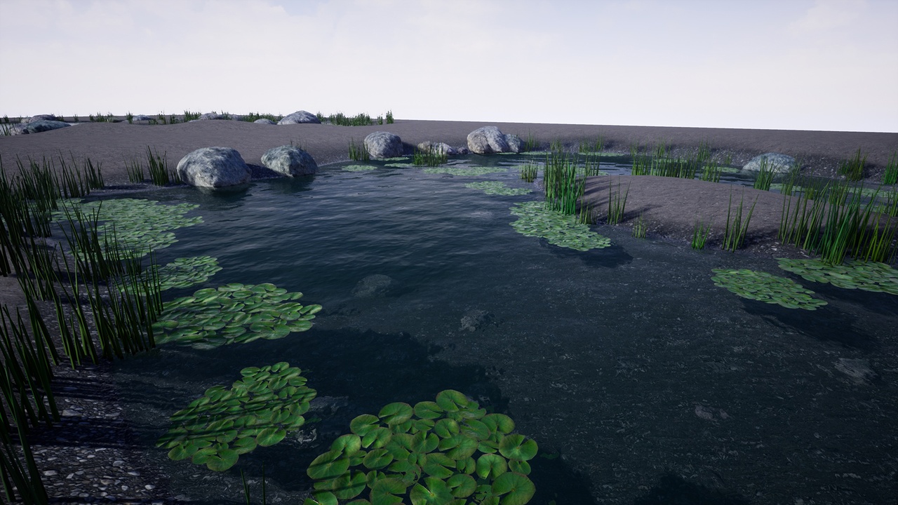 Media 1 for listing SHADERSOURCE - Procedural Water Foliage Tool