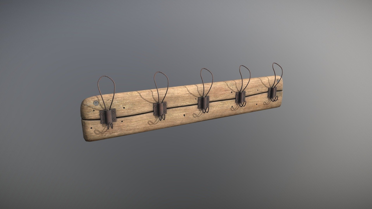 Media 1 for listing Coat rack wooden
