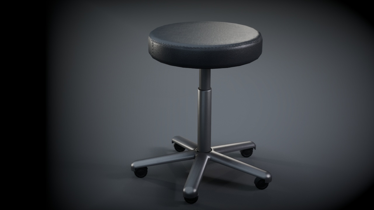 Media 1 for listing Medical Rolling Stool - Ashen Cut