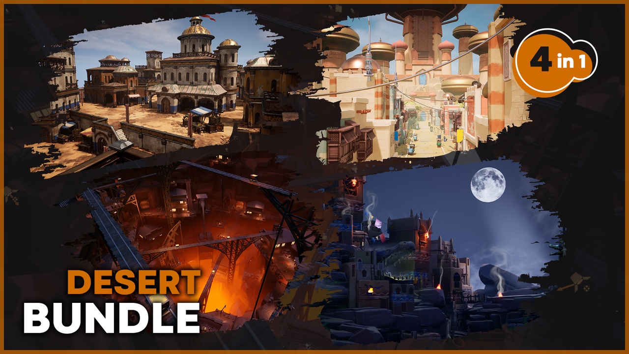 商品 Stylized Desert Bundle ( Stylized Desert Bundle Stylized Desert Desert Desert ) 的媒体 1