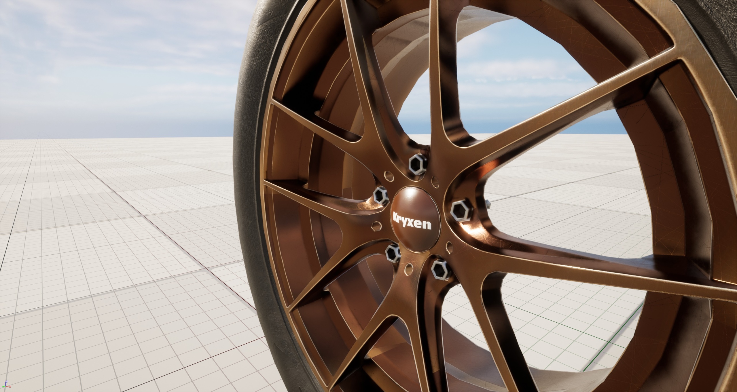 Media 1 for listing Kryxen Wheel V1 – Bronze – Game Ready (UE5 & Unity)
