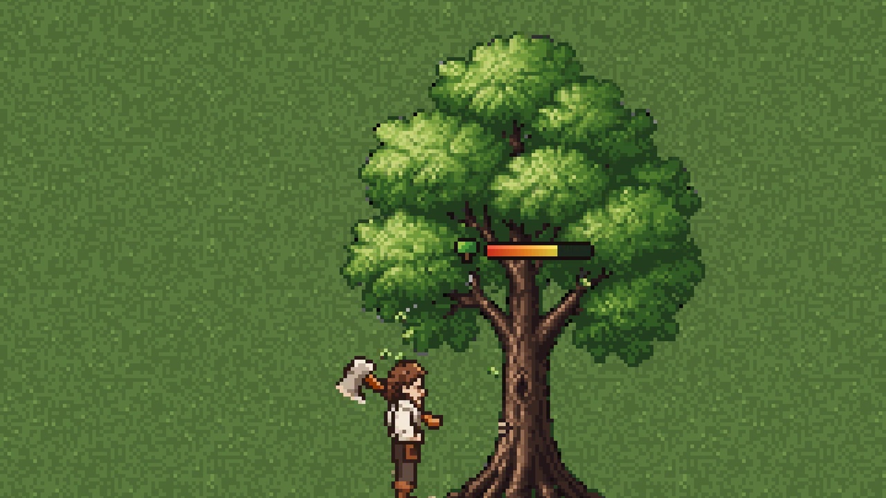 Media 1 for listing Living Forest - Tree Lifecycle & Chopping System (2D Pixel Art)