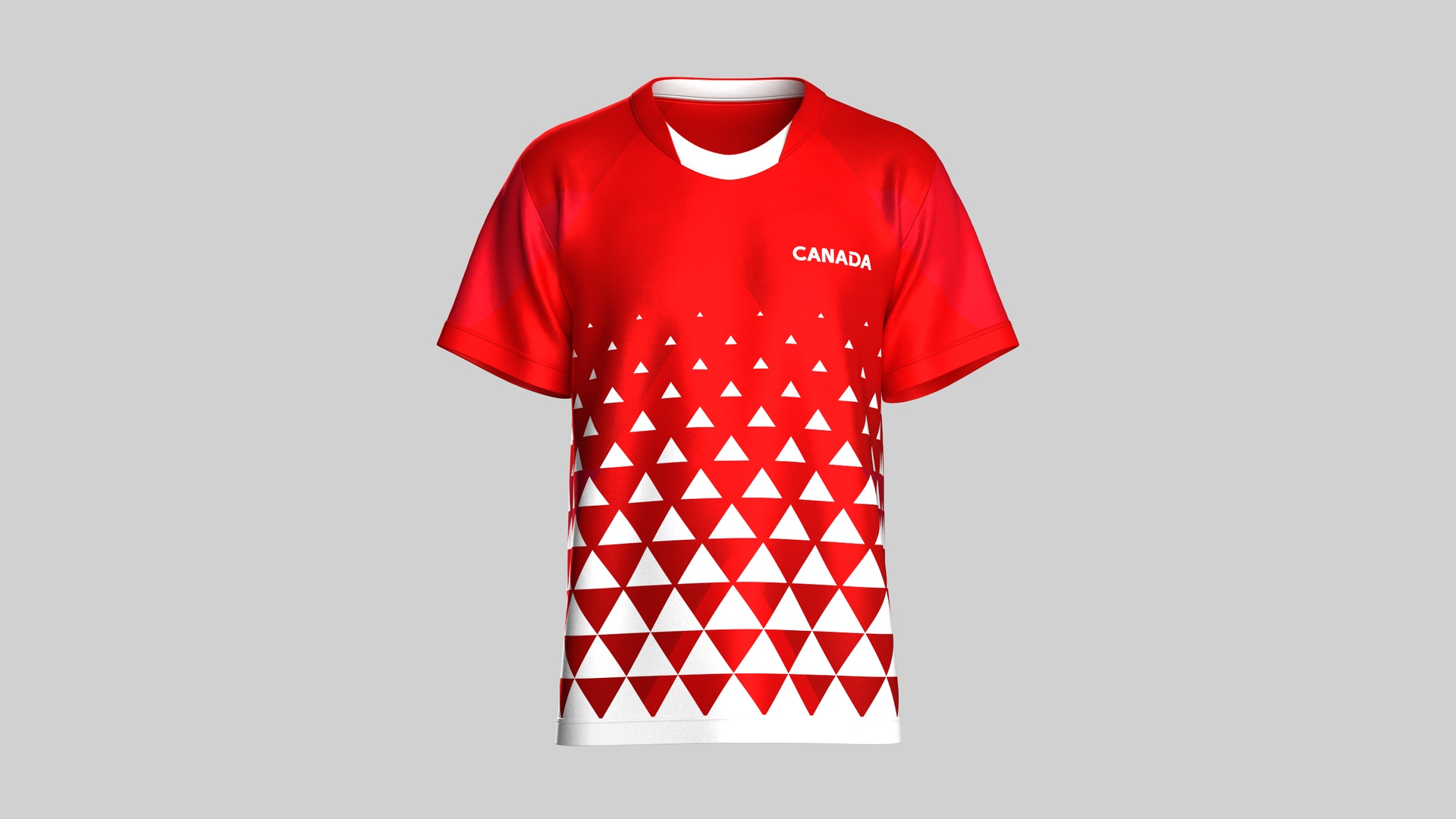 Canada Modern Triangle Pattern Athletic Jersey Player-10 | High Poly | Fab