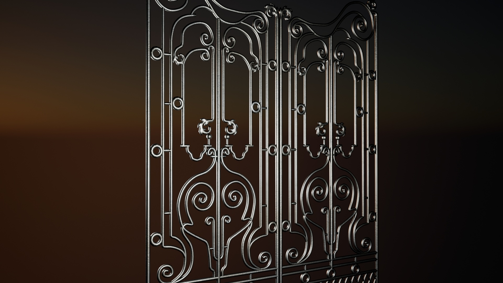 Media 1 for listing Wrought Iron Railing D