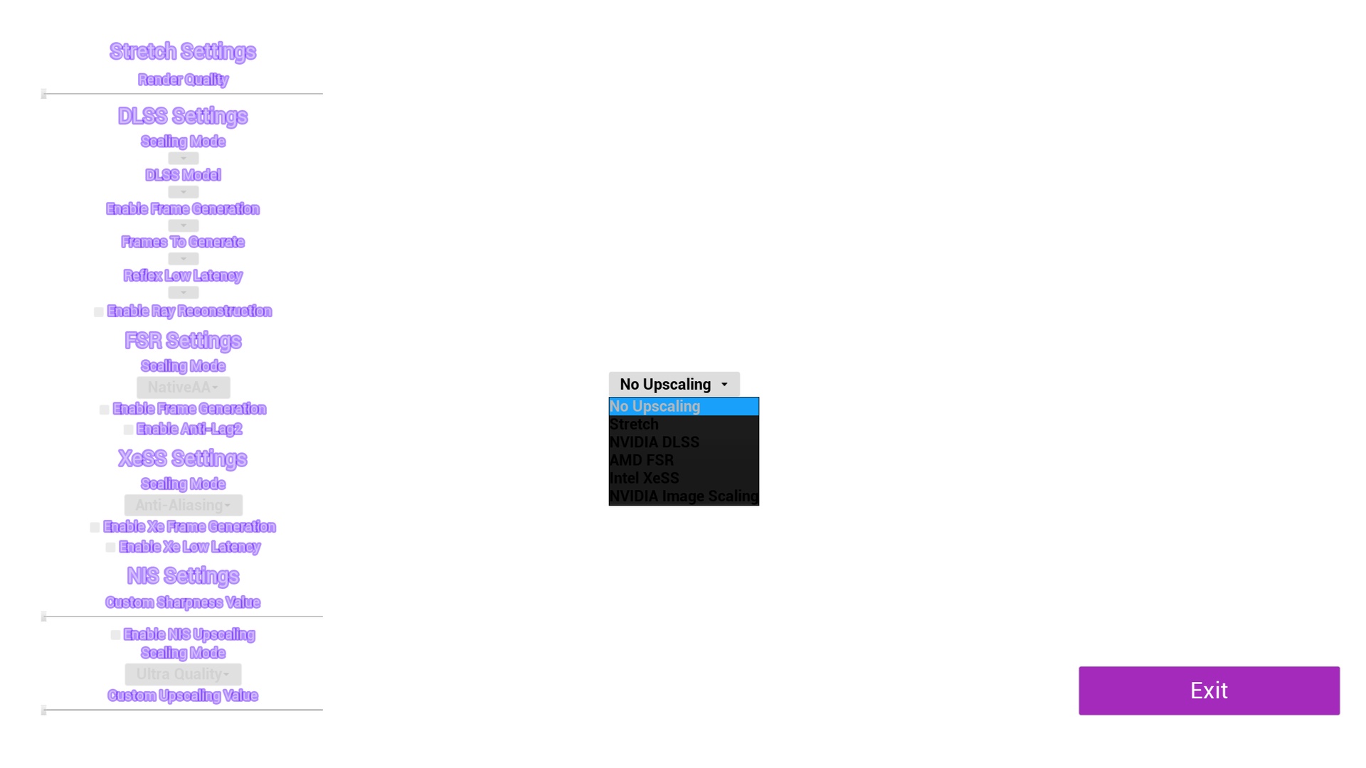 Media 1 for listing Upscaling Menu
