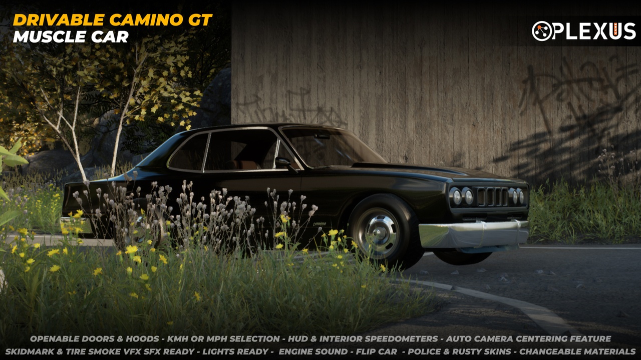 Media 1 for listing Drivable Muscle Car CAMINO GT - UE4-5