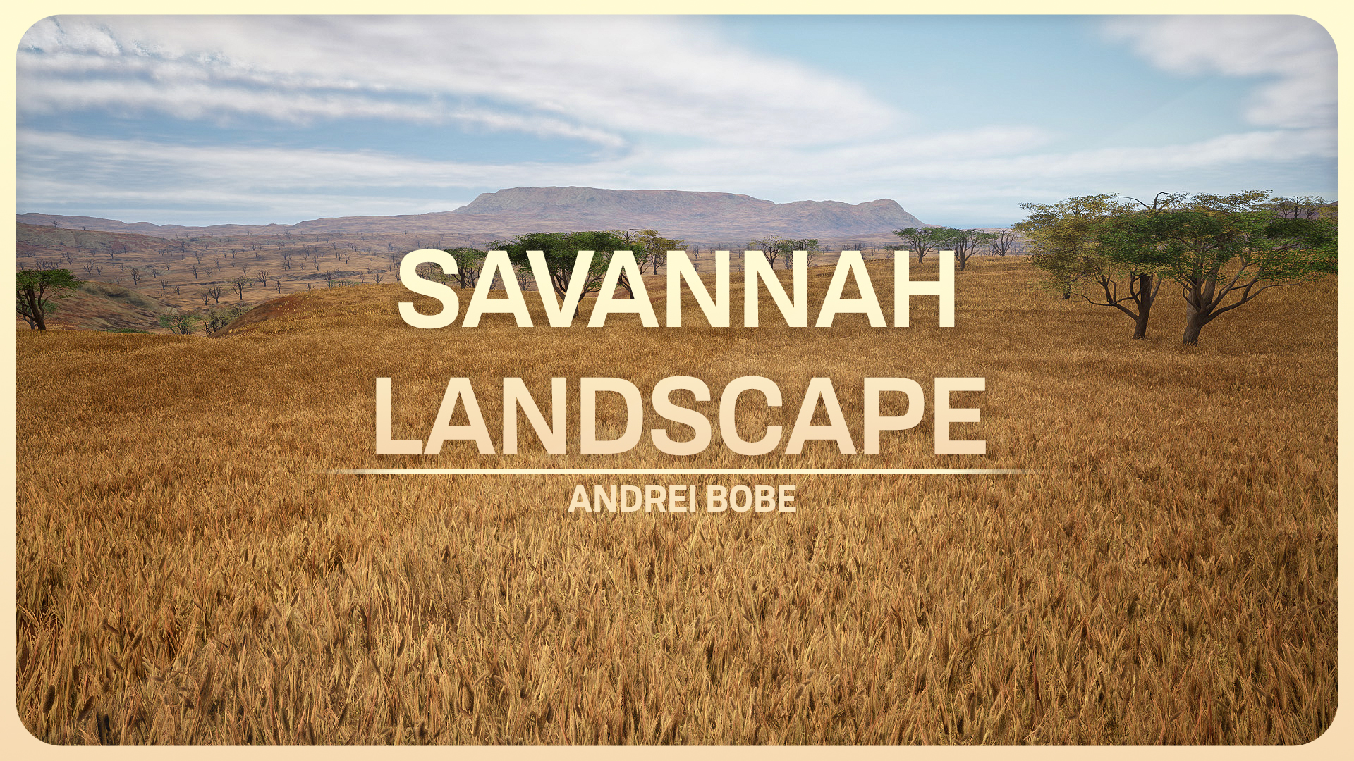 8K Savannah Landscape Pack | Fab
