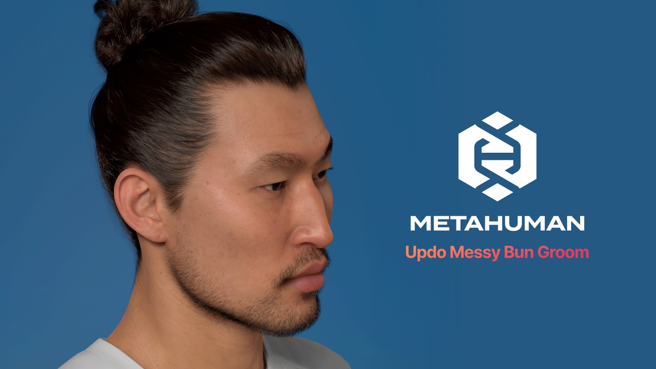 出品MetaHuman Updo Messy Bun Groomのメディア1