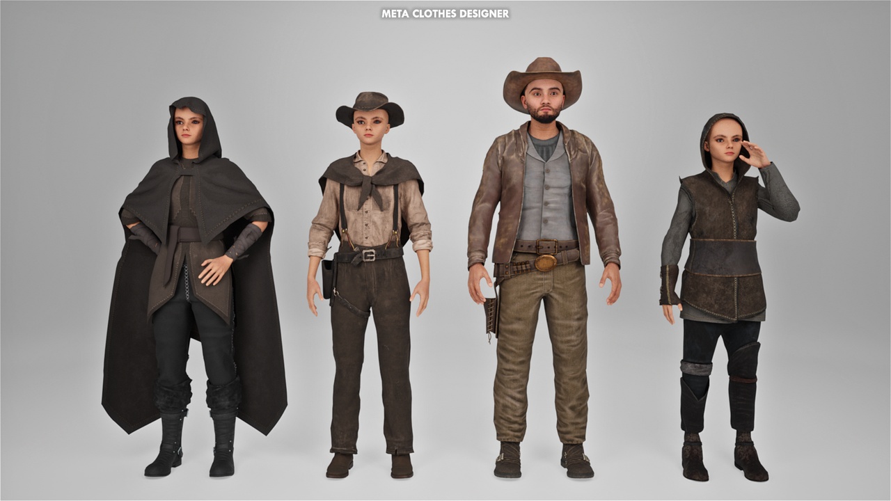 Media 1 for listing Metahuman - Western Cowboy (Metahuman Clothing)
