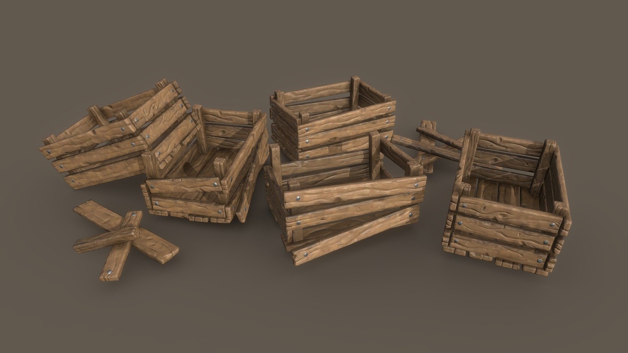 Media 1 for listing Stylized wooden boxes