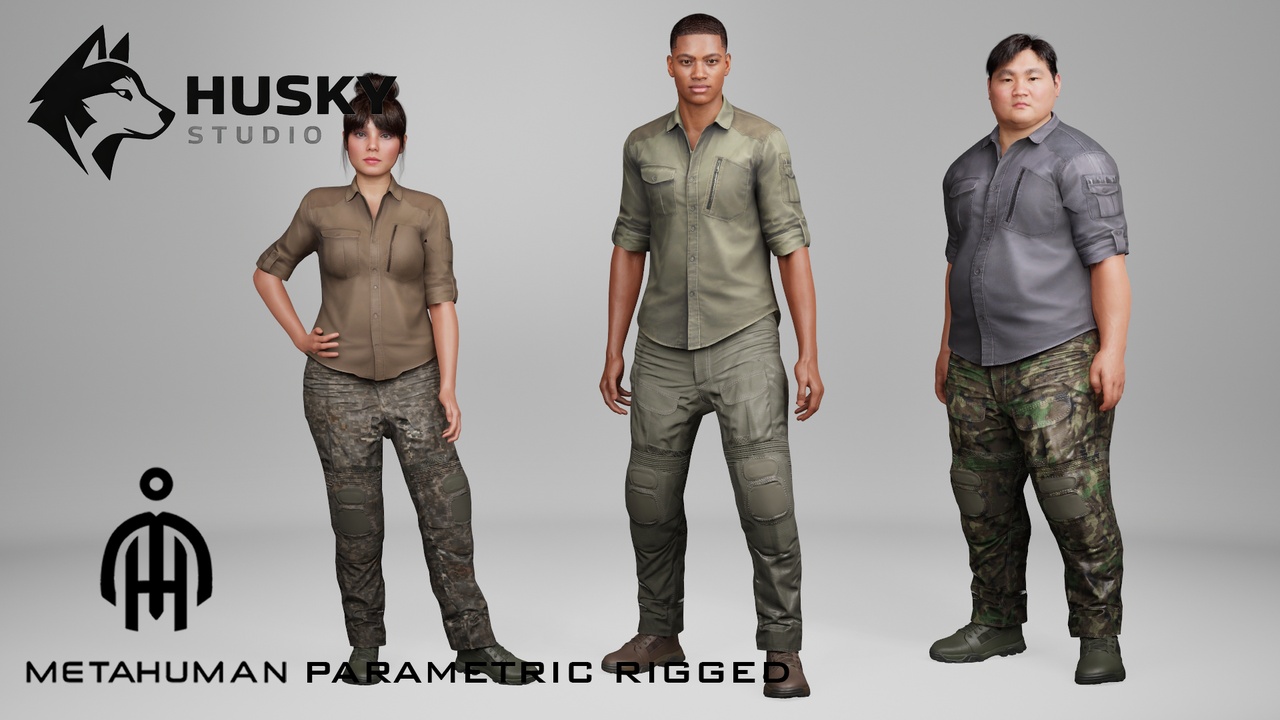 Media 1 for listing Military Uniform - 49 - Metahuman - Parametric outfit