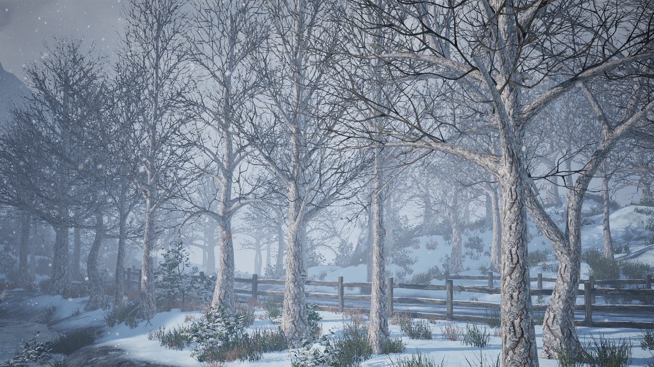 Media 1 for listing Realistic Mid Poly Winter Trees 29P