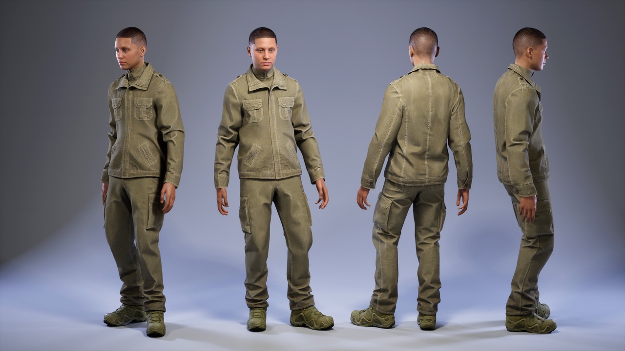 Media 1 for listing Military Outfit 2 for MetaHuman