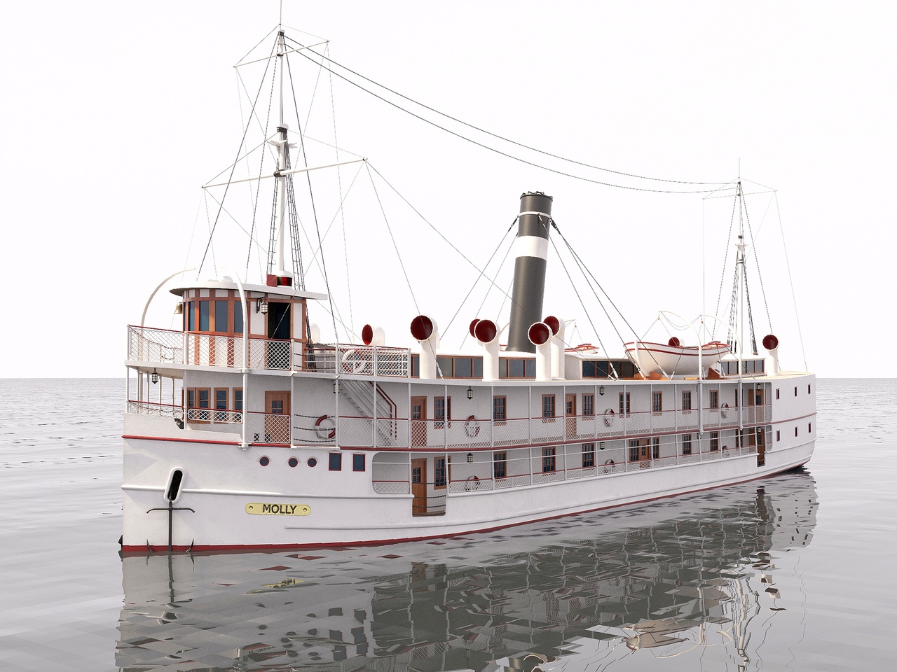 商品 VINTAGE PASSENGER STEAMSHIP 的媒体 1