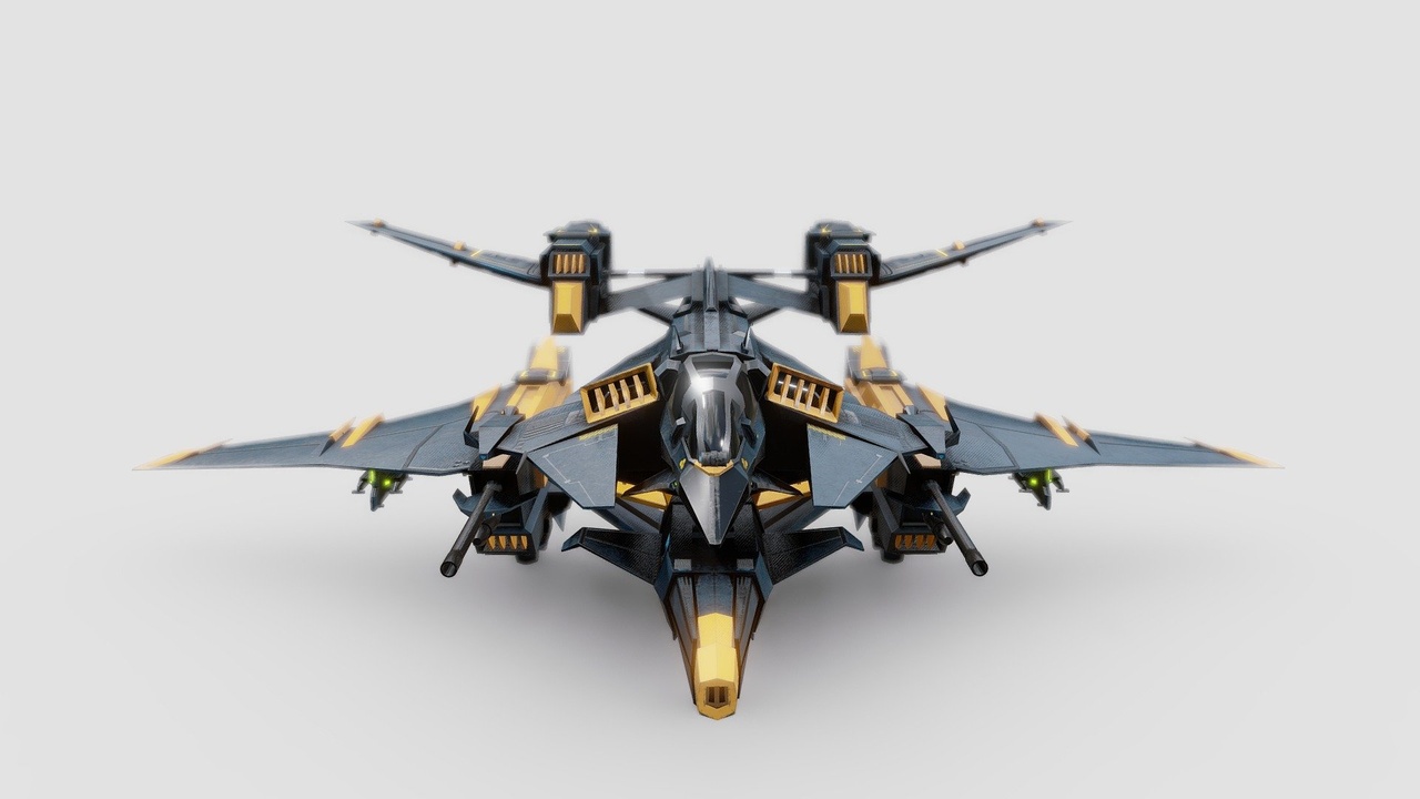 Media 1 for listing Low Poly Attack Aircraft - Starfall