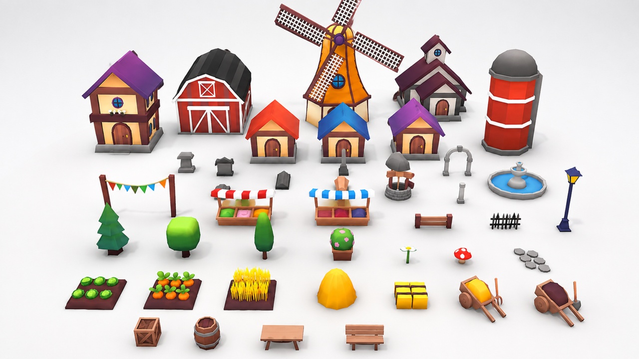 Media 1 for listing Cozy Village / Town Asset pack