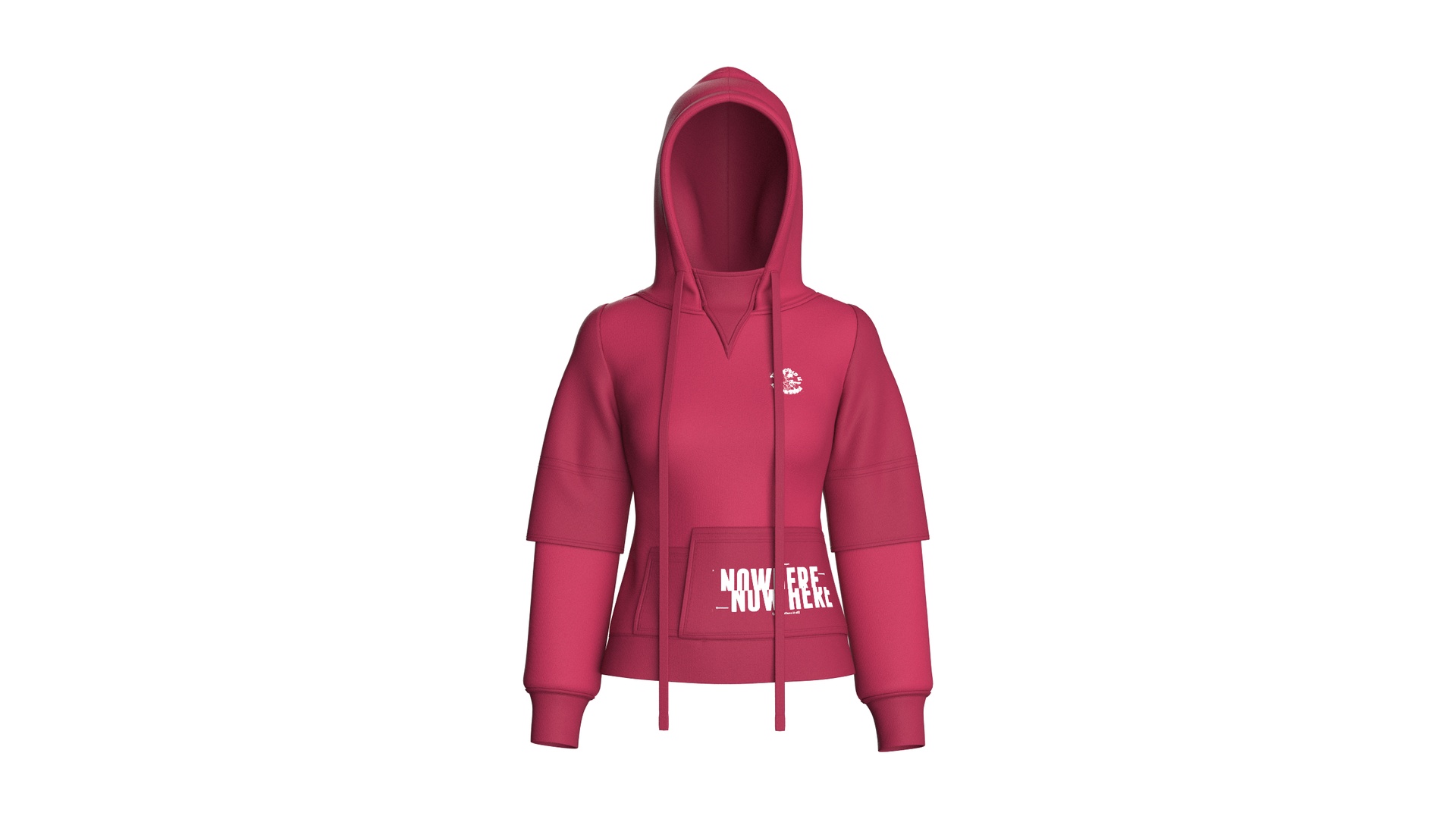 Media 1 for listing Girls Pullover Hoodie With Layered Sleeves | High Poly