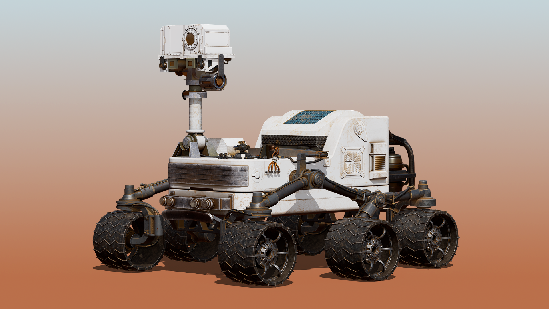 Generic Mars Rover - Game Ready & Rigged | Fab