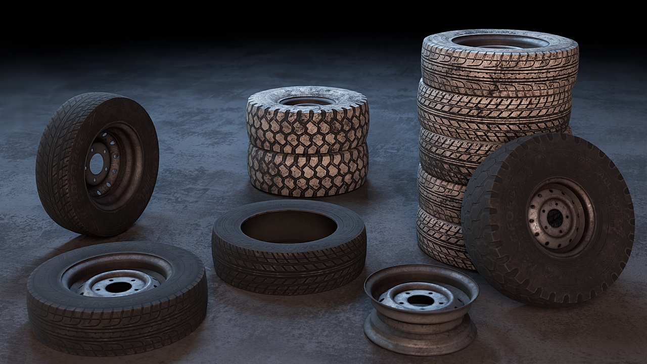Media 1 for listing Dirty & Painted Tires