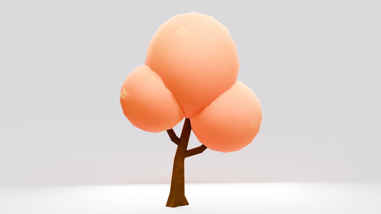 Media 1 for listing Stylized Autumn Landscape - Tree 2