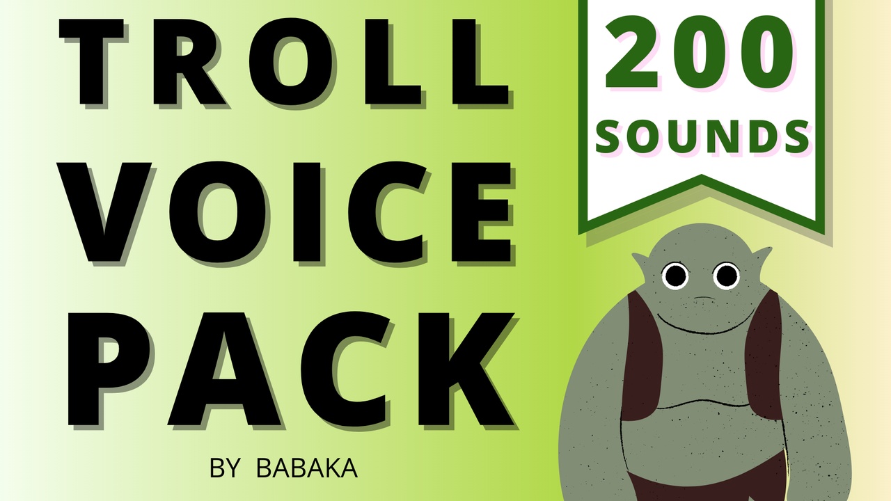 Media 1 for listing Troll Voice Pack