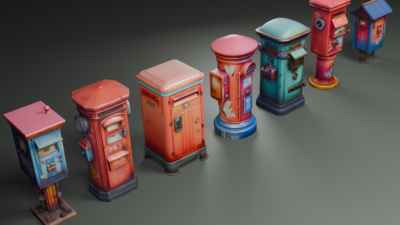 Media 1 for listing Stylized Postboxes📮