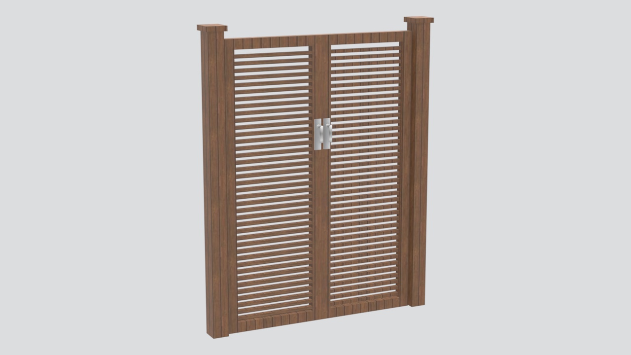 Media 1 for listing Modern Wooden Door 3D Model
