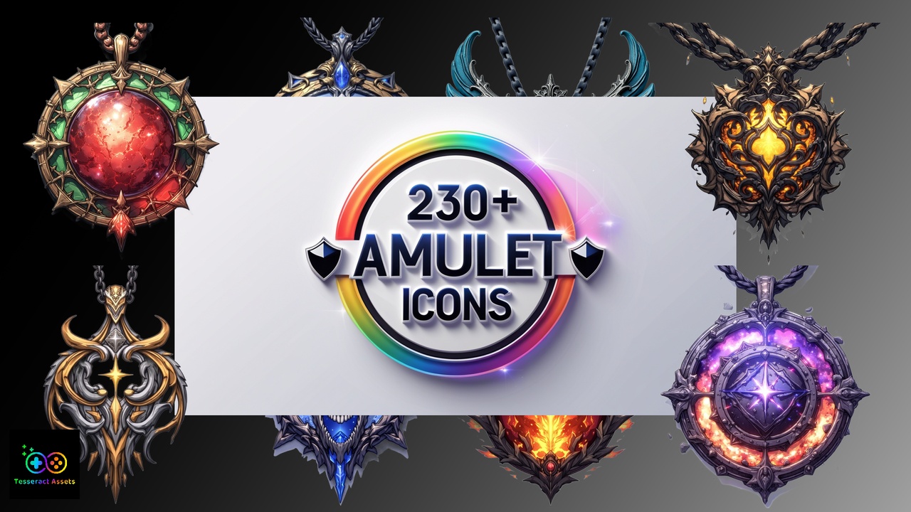 Media 1 for listing 230+ RPG Amulet Icons