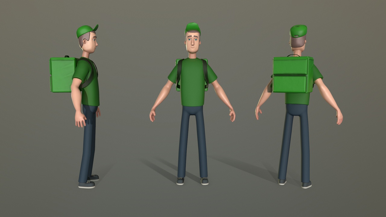 Media 1 for listing Stylized Delivery Guy