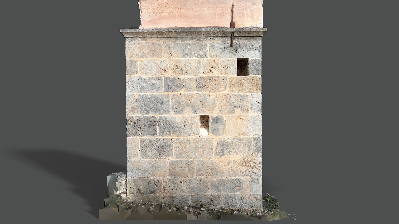 Media 1 for listing Abandoned Village Surface Scan - Stone Wall 19