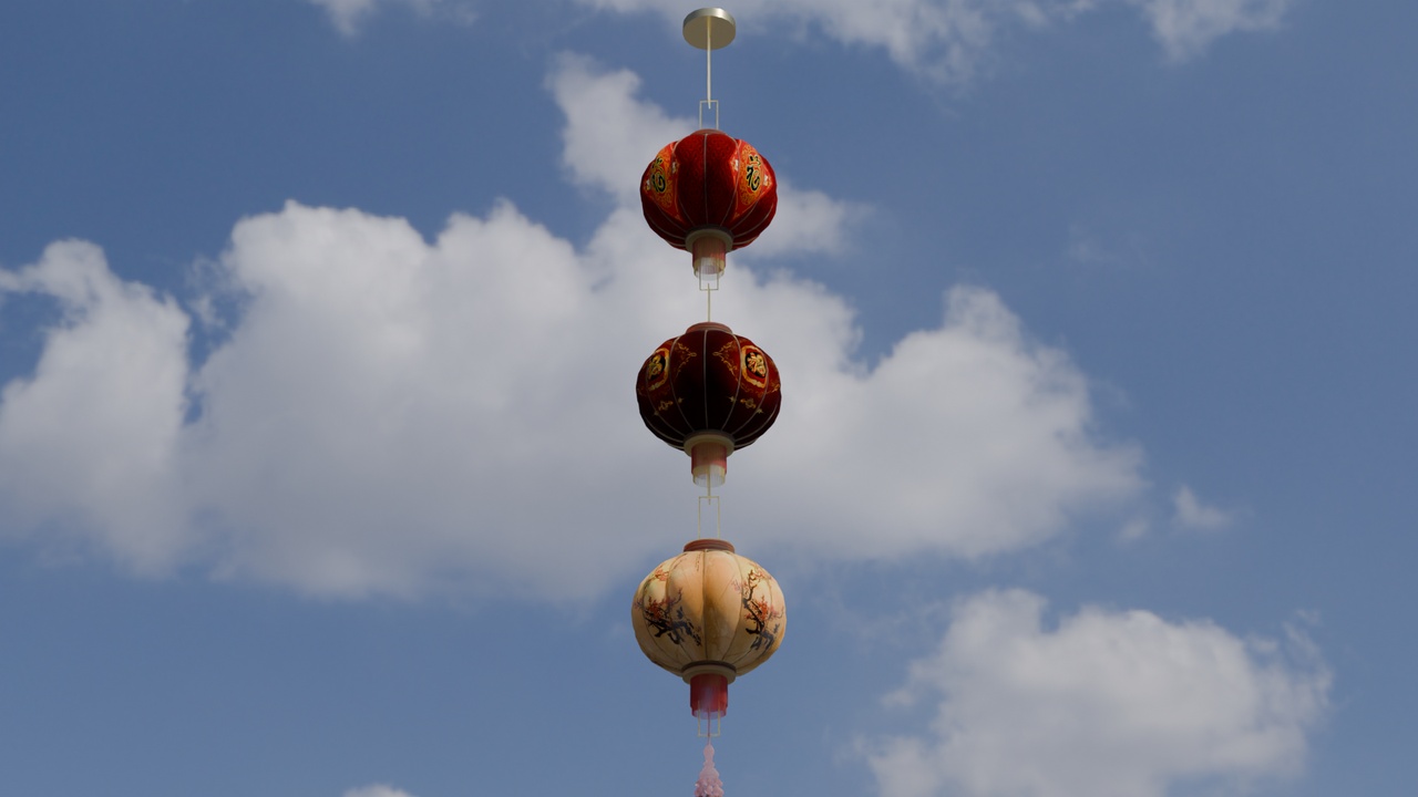 Media 1 for listing Chinese Red Lantern 3D Model