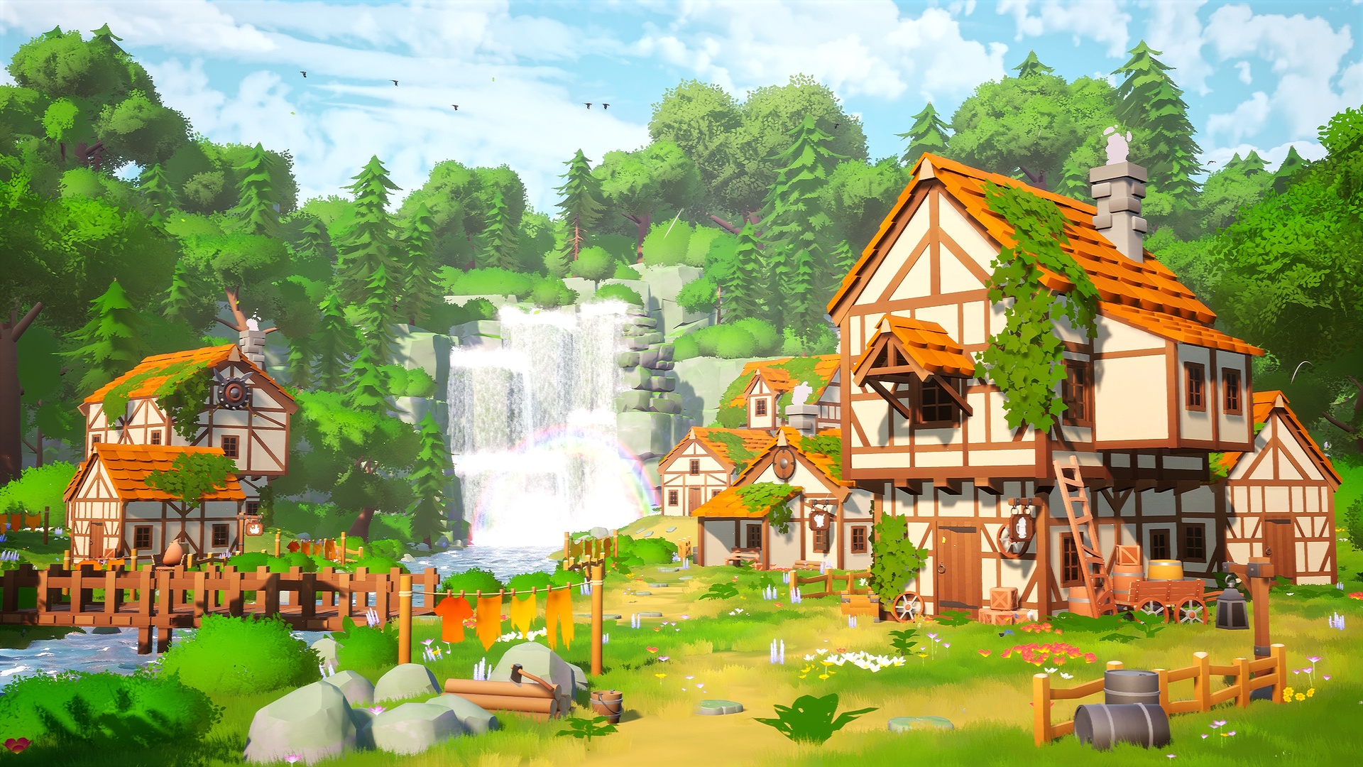 Media 1 for listing Stylized Medieval Town - Low Poly Environment