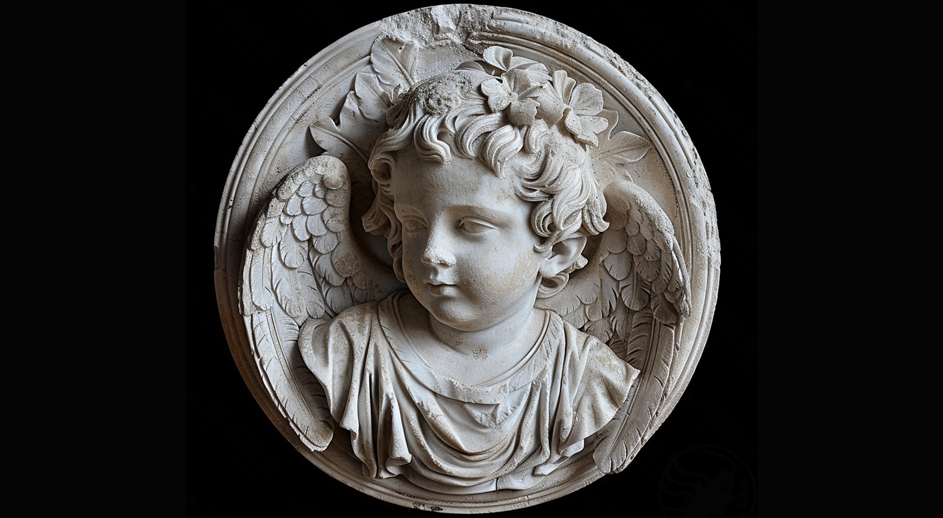 Media 1 for listing 008 Angel wings avatar Pendant disc sculpture details
