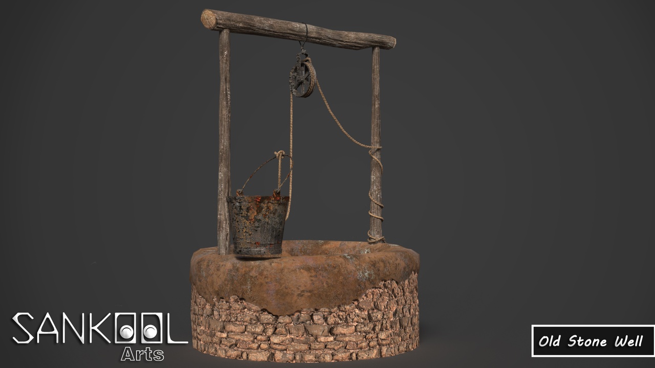 Media 1 for listing Old Stone Well  (Include FBX / GLTF / USD)