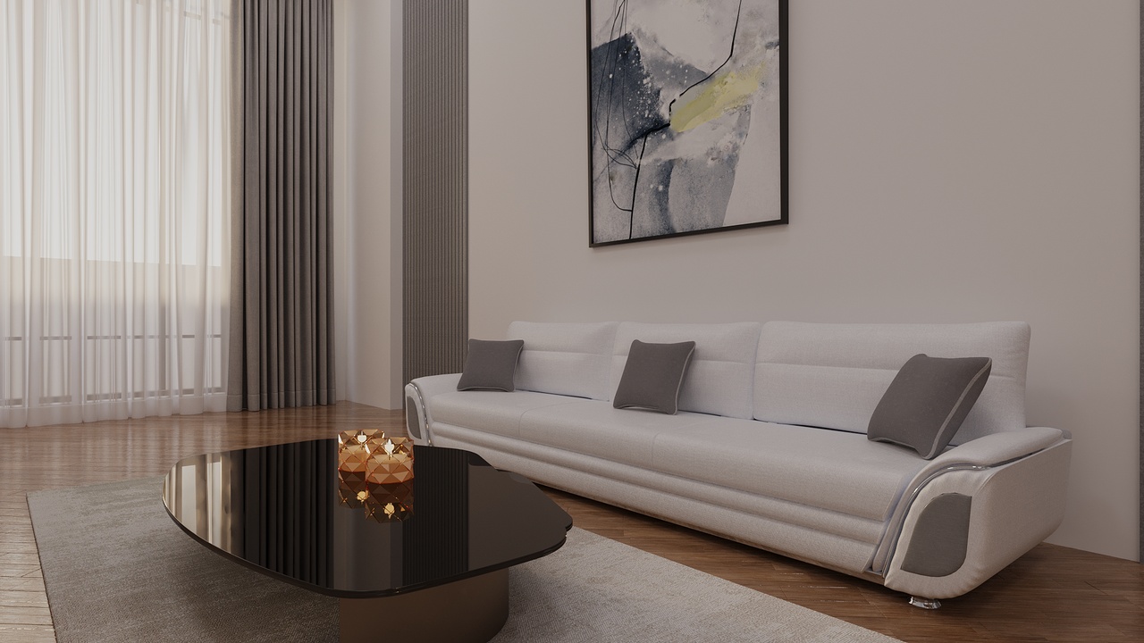 Media 1 for listing Modern white sofa