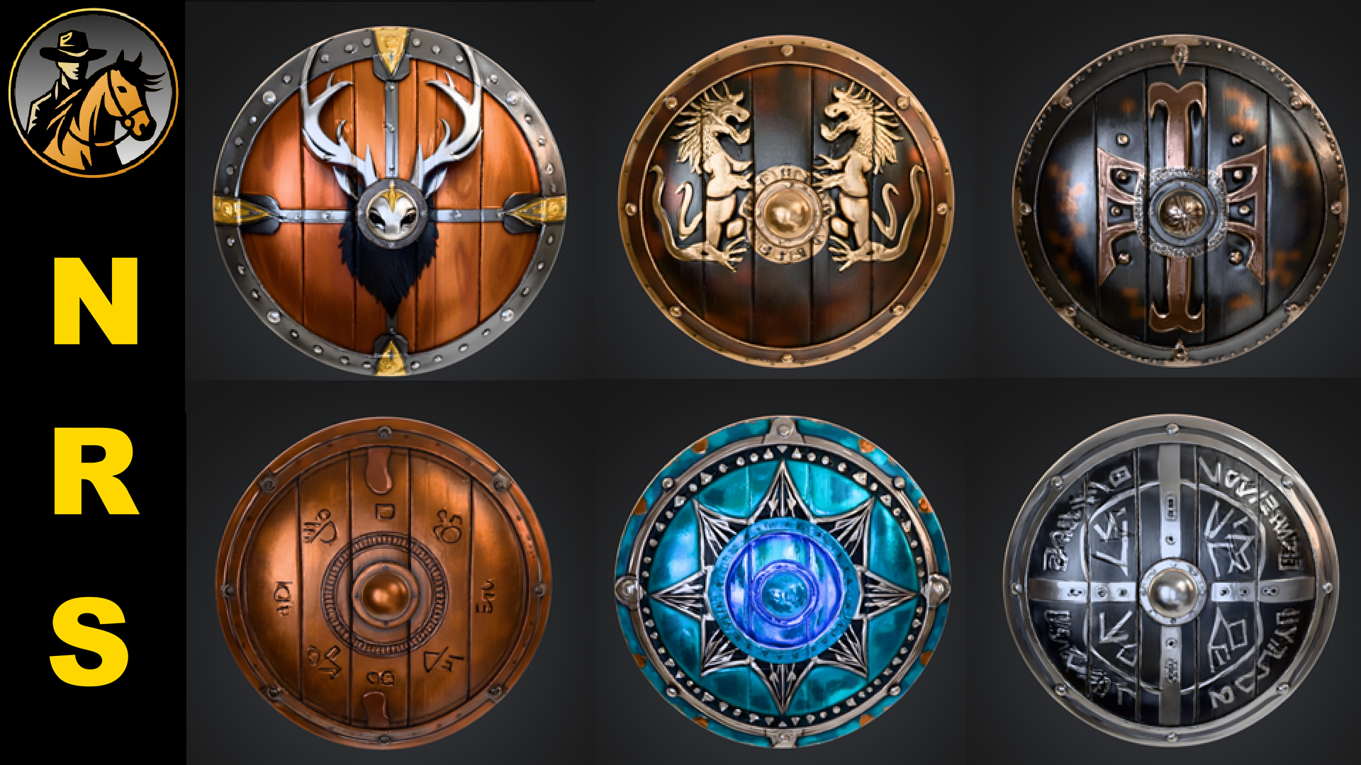 Shield Rp RPG Shield Vol.1 - 24 texture variations | Fab